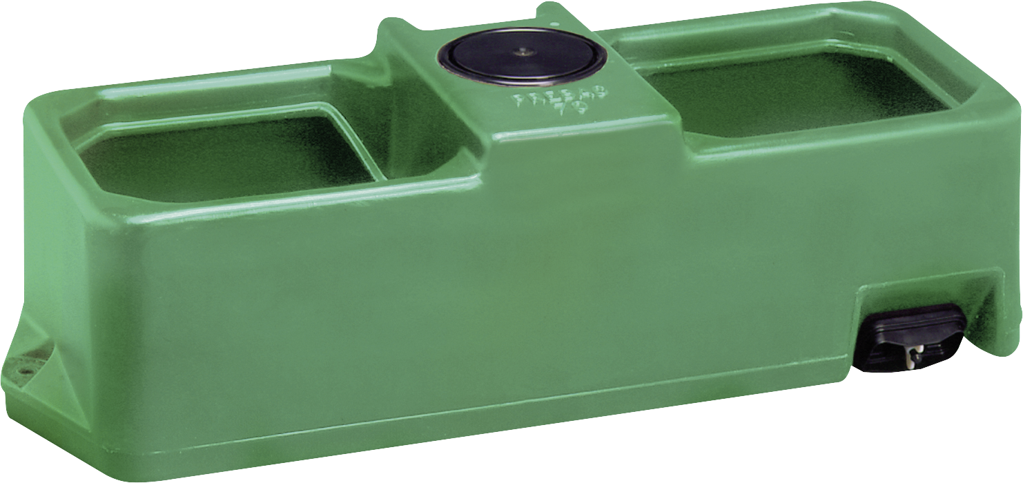 Weidetränke, eckig, 70 Liter Niederdruckventil, 960x390x350 mm