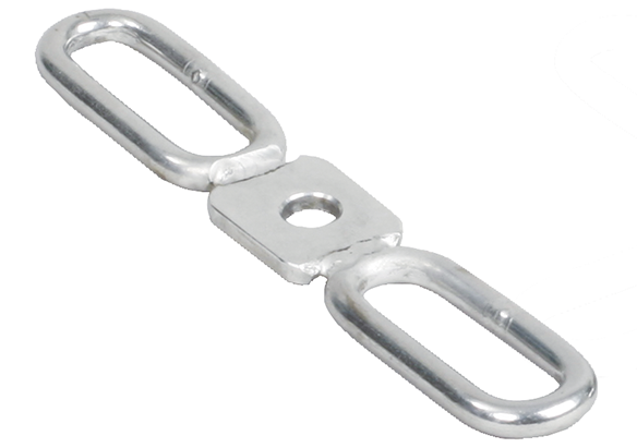 3 Stk. Einhängelaschen 2-fach, für T-Pfosten-Isolatoren mit Stift