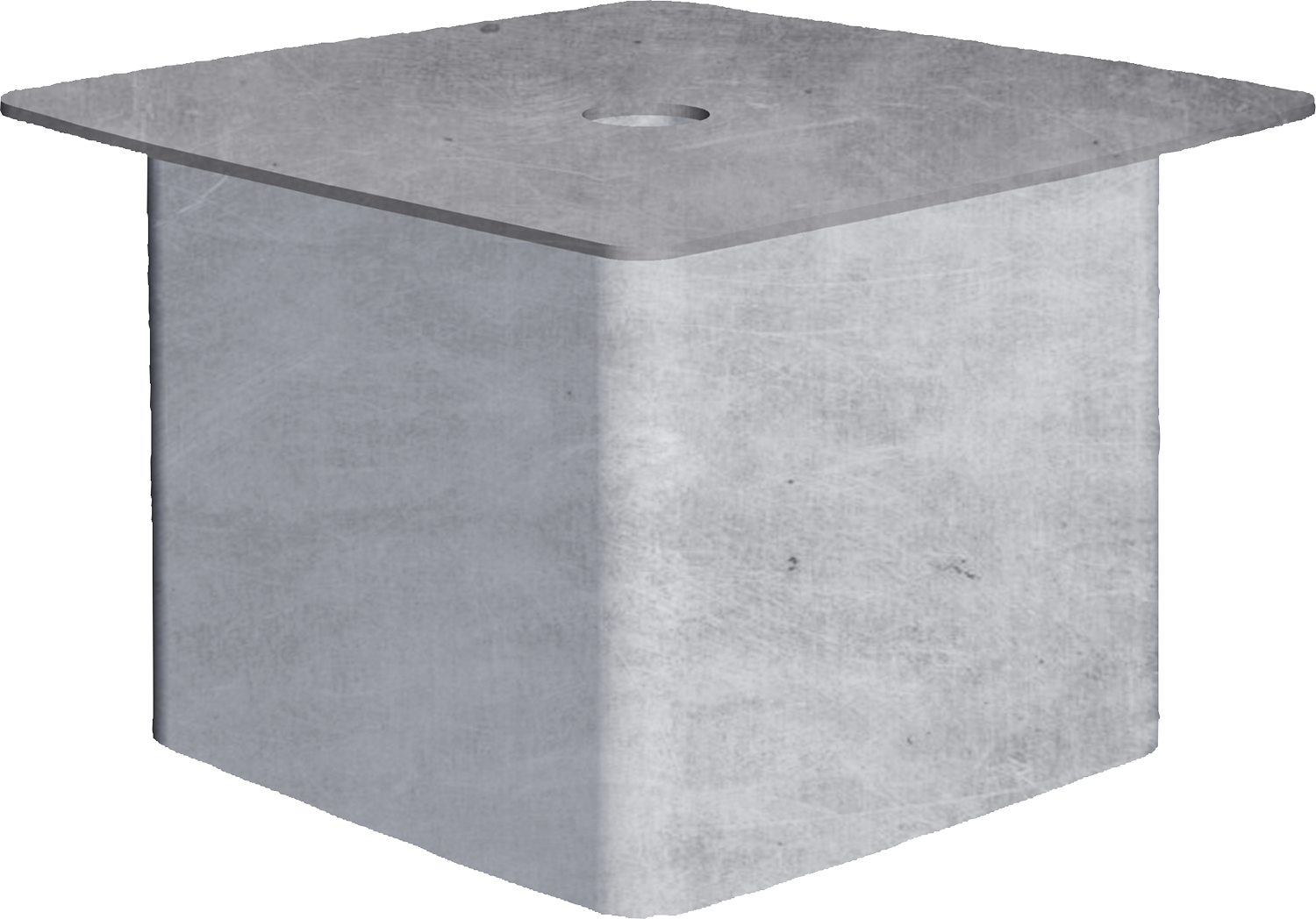 Abdeckung für Einbauhülse Quadrat 90 mm