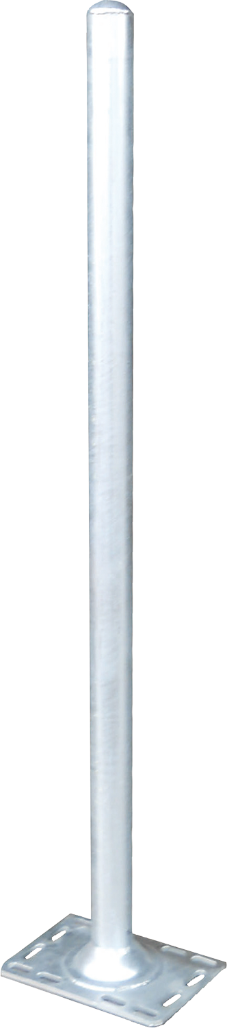 Pfosten 76, Länge 1,65 m, mit Bodenplatte für Spaltenboden