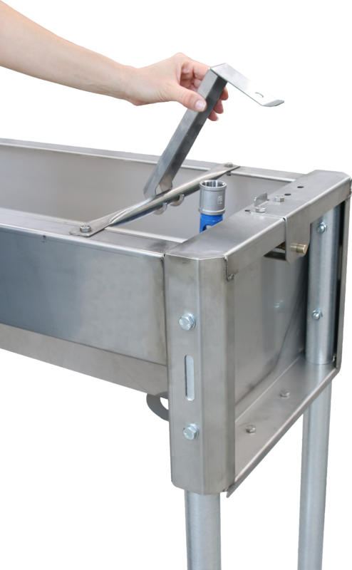 Patura Schnellablauftrog 1306714, Länge 1,40 m, 100 Liter, Detail Ablauf 3