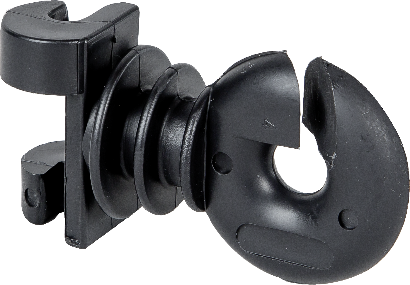 25 Stk. Zusatzisolator für Federstahlpfähle oval (10 x 5,5 mm)