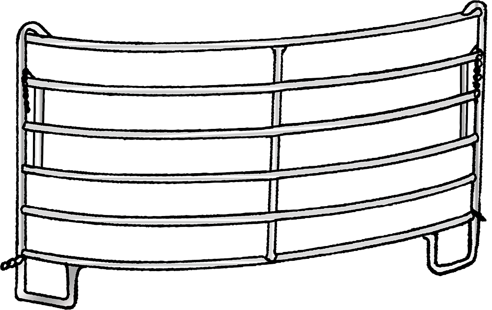 Kurven-Panel, 2,44 m, Radius 3,00 m, vz