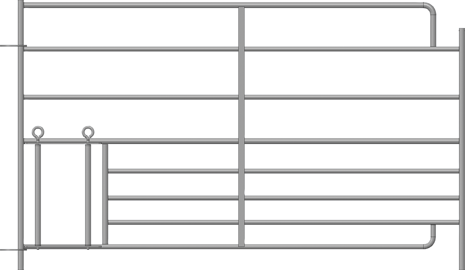 Steckfix-Horde XL mit Lämmerschlupf, Länge 1,83 m, Höhe 1,10 m