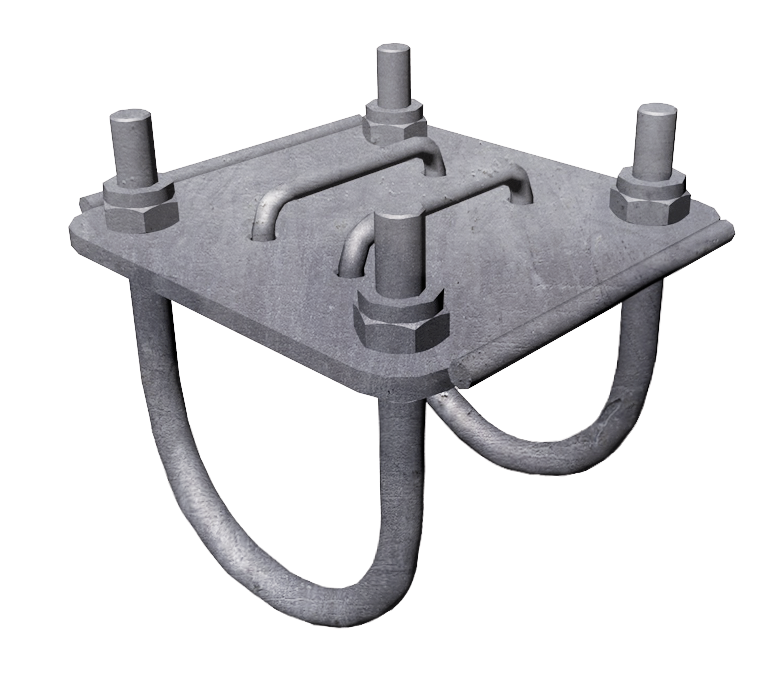 Halter für Nacken- und Nasengurt an Pfosten 76 mm (2 1/2")