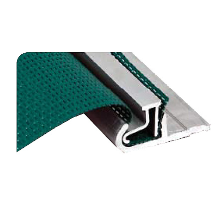 335009 Patura Aluminium-Montageprofil / Klemmprofil für Windschutznetze - Montagebeispiel