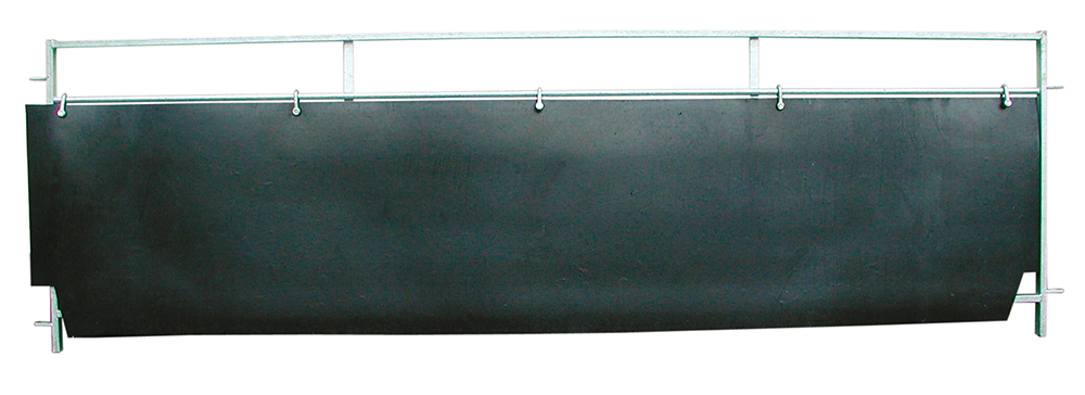 1 Satz (=2 Stück) Gummi-Wandverkleidung, Länge 3,00 m, Höhe 0,60 m