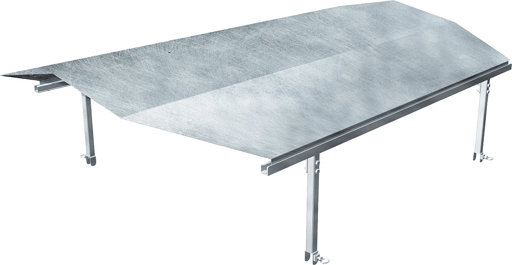 Dach für Umzäunung Kälberhütte